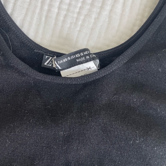 Zara black crop bra top - Picture 2 of 4